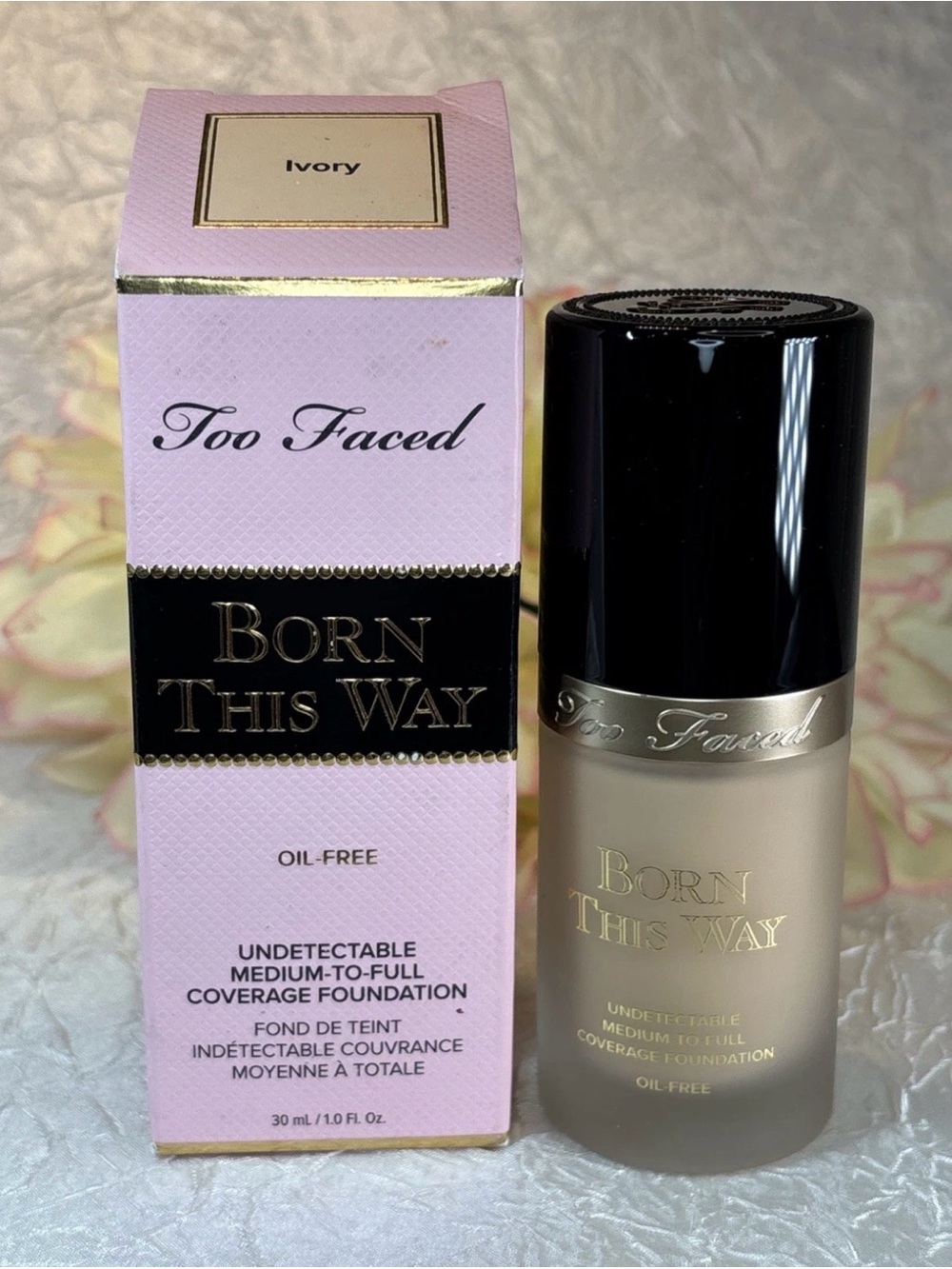 Too Faced Born This Way Oil Free Undetectable Foundation - IVORY - 1oz NIB